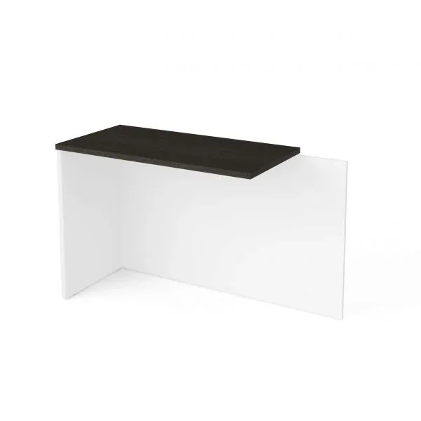 Bestar Pro-Concept Plus Return Table In White & Deep Grey