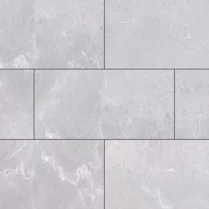 Bexar Marble 12 MIL x 12 in. W x 24 in. L Click Lock Waterproof Vinyl Tile Flooring (23.8 sqft/case)