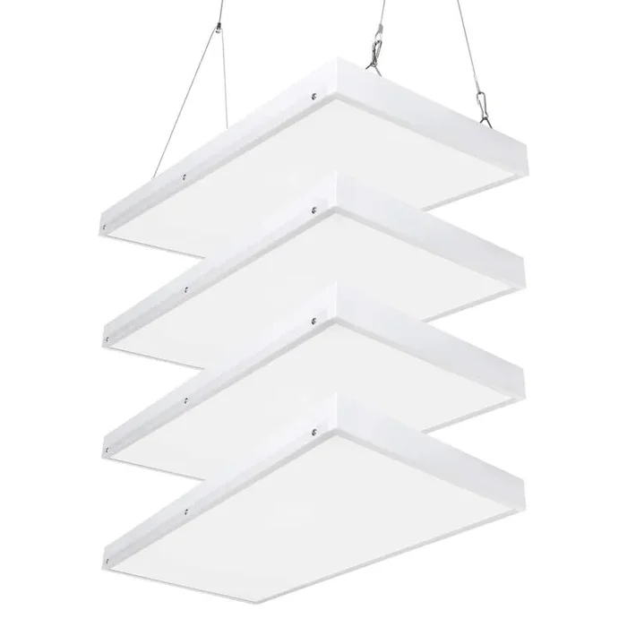 Bieuoram 2ft. 100-Watt Integrated LED White LED Linear High Bay Light 16000 Lumens 5000K Daylight for Shop, Warehouse(4-Pack)