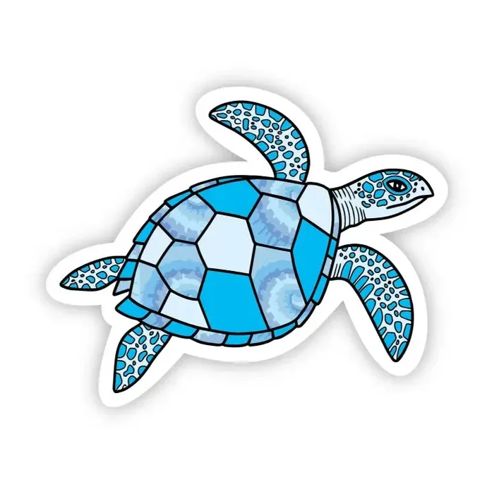 Big Moods – Sea Turtle Blue Aesthetic Sticker