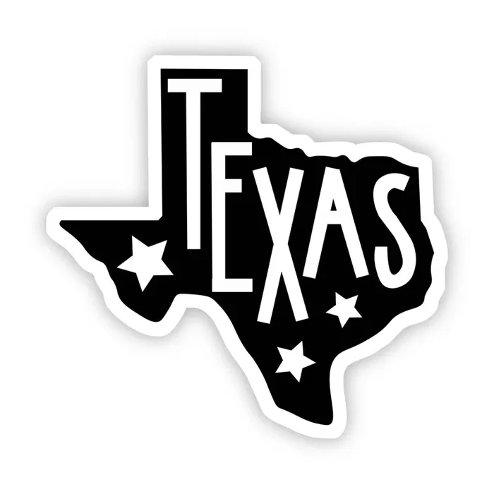 Big Moods – Texas with Stars Sticker