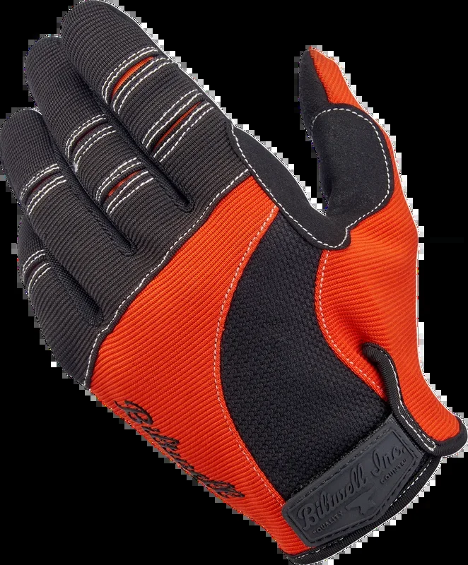 BILTWELL Moto Gloves – Orange/Black – XL 1501-0106-005
