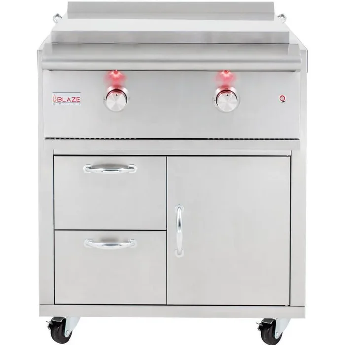 Blaze 30-Inch Freestanding Gas Griddle with Lights, Propane
