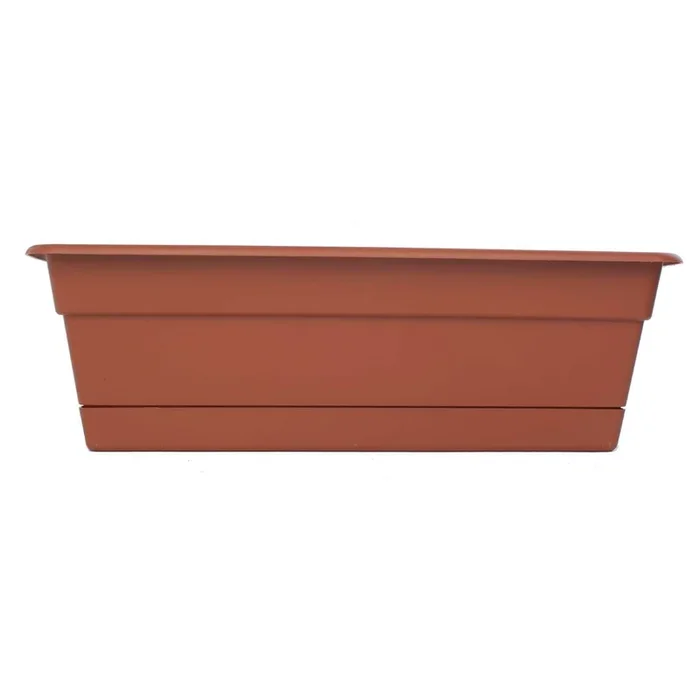 Bloem 5.75 in. H X 24 in. W X 7.5 in. D Plastic Window Box Terracotta