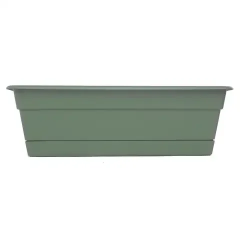 Bloem Durra Cotta 5.75 in. H X 18 in. W X 7.5 in. D Plastic Window Box Basil