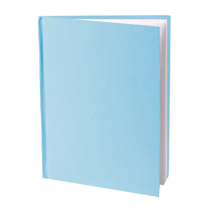 Blue Blank Hardcover Book 8X6in