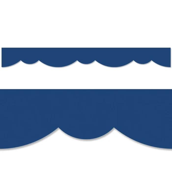 Blue Stylish Scallops Ez Border – Creative Teaching Press