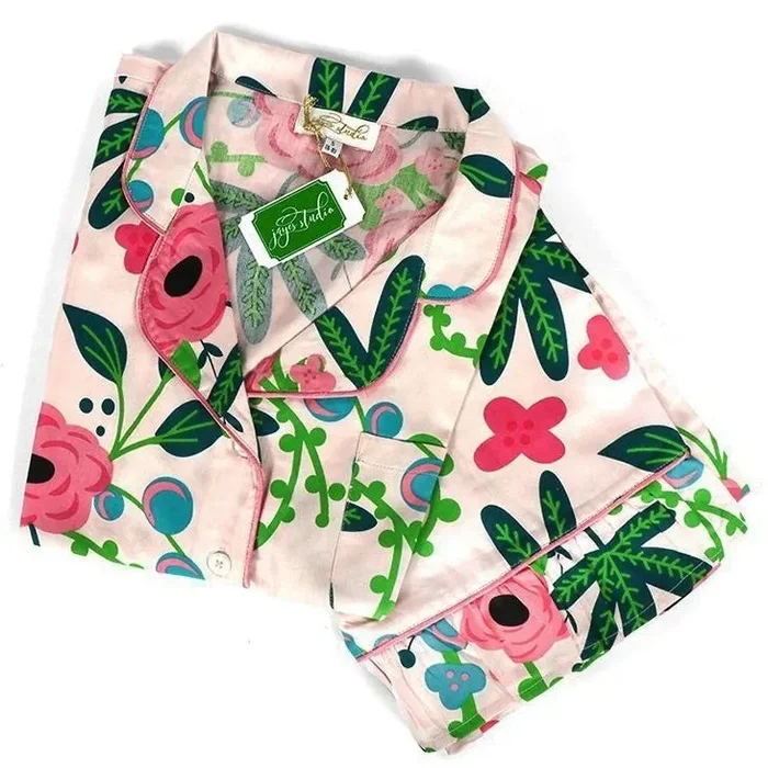 Blush Botanica Capri Sateen PJ Set