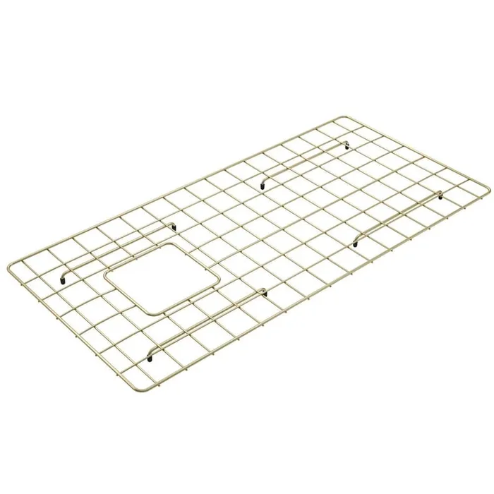 BOCCHI 33 in. Brushed Gold Bottom Grid for 36 in. Single Bowl Sink