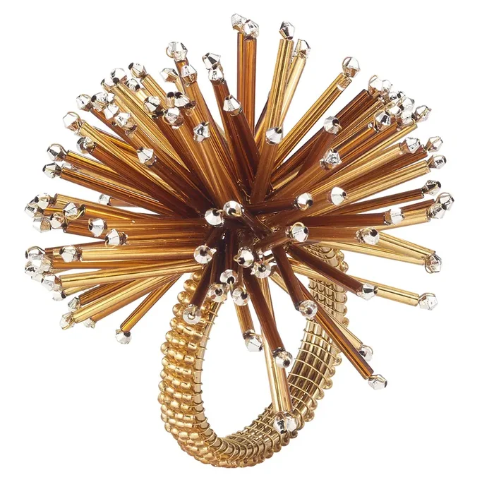 Bodrum – Gold Urchin Napkin Ring