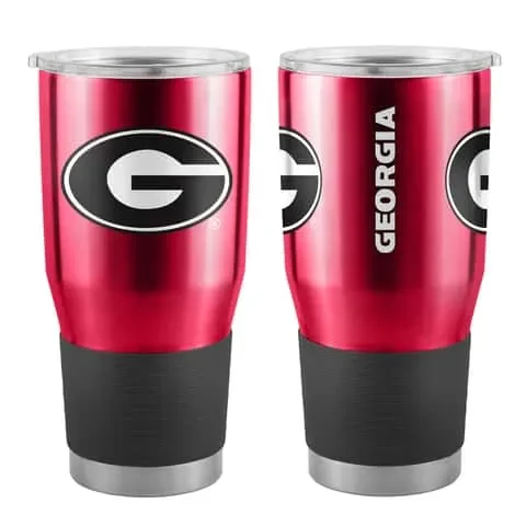 Boelter Brands Ultra 30 oz Red BPA Free NCAA Georgia Tumbler with Lid