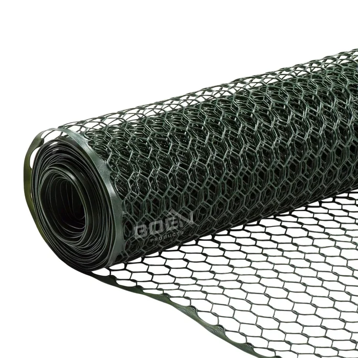 BOEN 100-ft x 4-ft 6-Gauge Green Plastic Extruded Mesh Rolled Fencing
