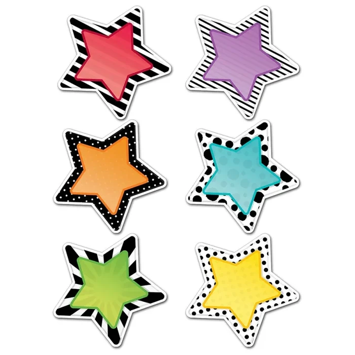 Bold & Bright Stars 10″ Designer Cut-Outs