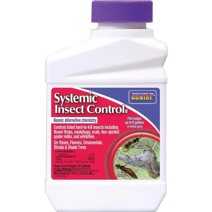 Bonide Systemic Spray Liquid Concentrate Insect Killer 1 pt