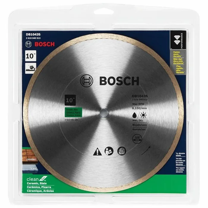 Bosch 10-in Dry Continuous Diamond Saw Blade
