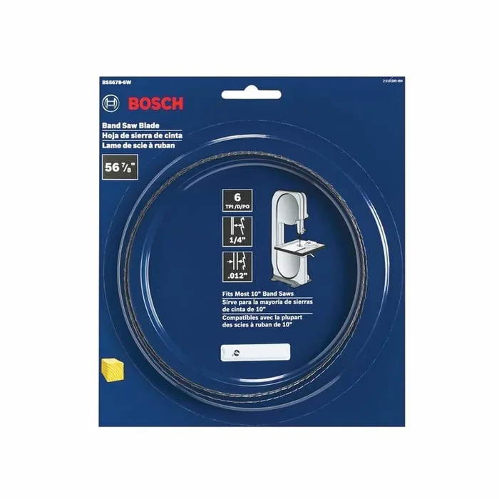 Bosch 56-7/8-in L x 1/4-in W x 6-TPI Carbon 10-in Stationary Band Saw Blade