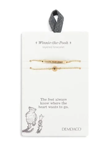 Bracelet Layered Follow Your Heart Winnie The Pooh 1008180028