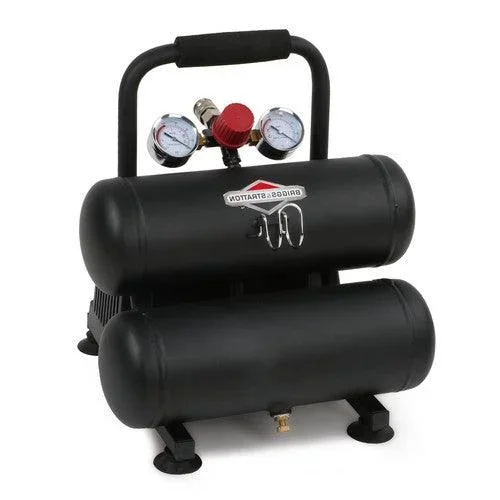 Briggs & Stratton 2 Gallon 1/3 HP 100 PSI Twin Stack Air Tank