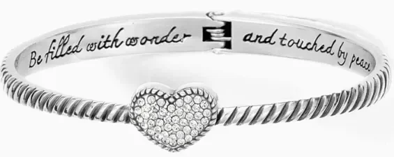 Brighton Celestia Heart Hinged Bangle