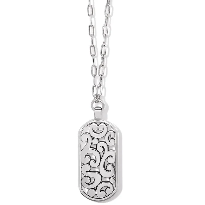 Brighton Contempo Token Tag Long Necklace