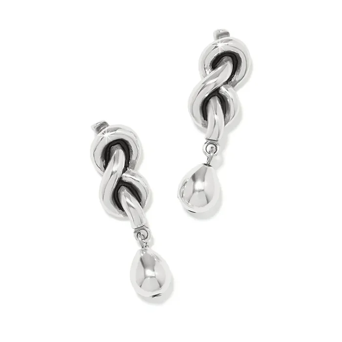 Brighton Interlok Single Knot Drop Earrings