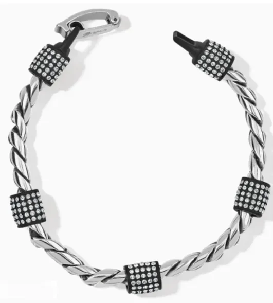 Brighton Meridian Bracelet in Black and Silver