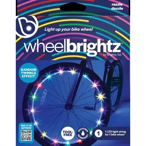 Brightz Wheel Brightz Plastic/Rubber LED Bike Accessory Razzle Dazzle