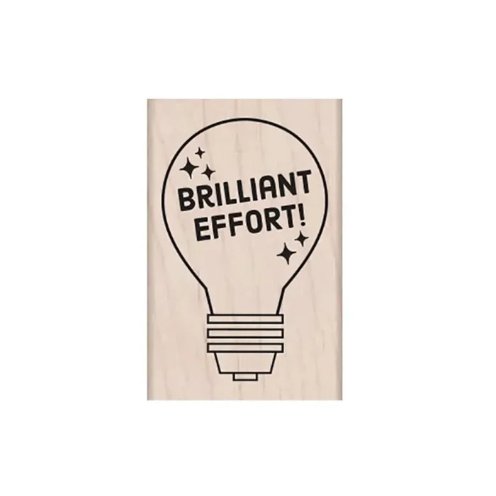 Brilliant Effort Wood Stamp