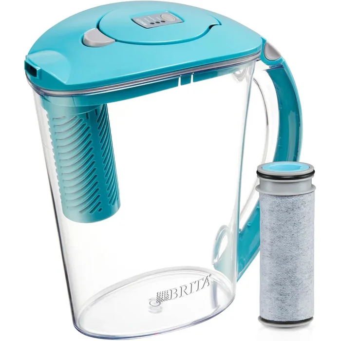 Brita Stream Filter as You Pour Water Pitcher, 10 Cup – Lake Blue