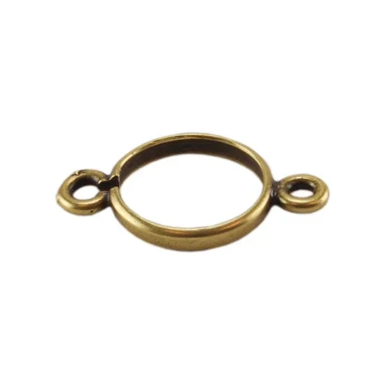 Bronze Connector Pinch Setting – Round
