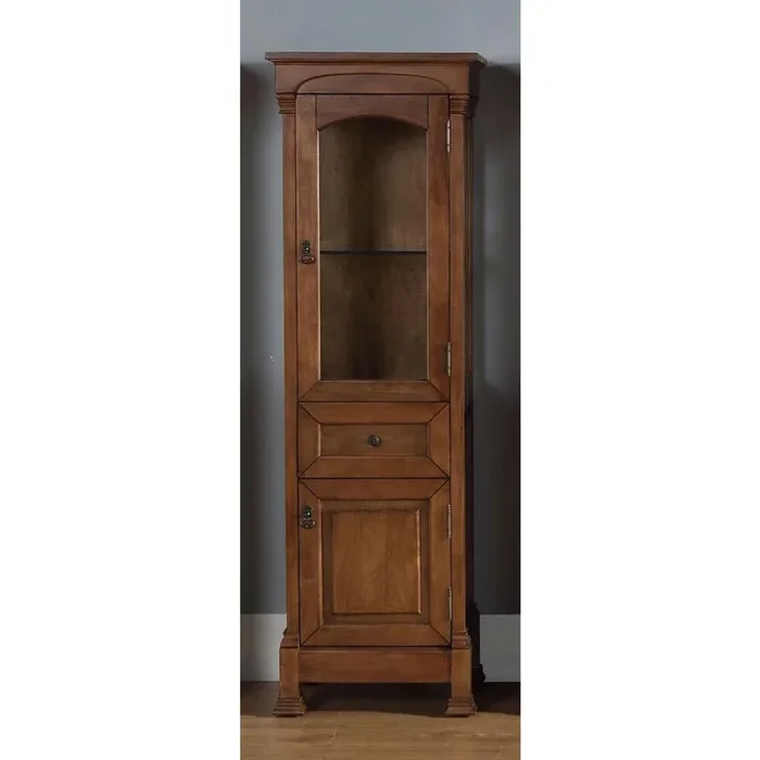 Brookfield 20.50 in. W x 16.25 in. D x 65 in. H Double Door Floor Cabinet in Country Oak