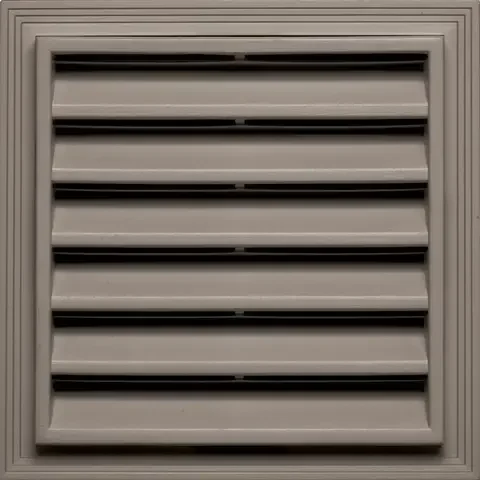 Builders Edge 12 in. W X 12 in. L Clay Copolymer Wall Louver