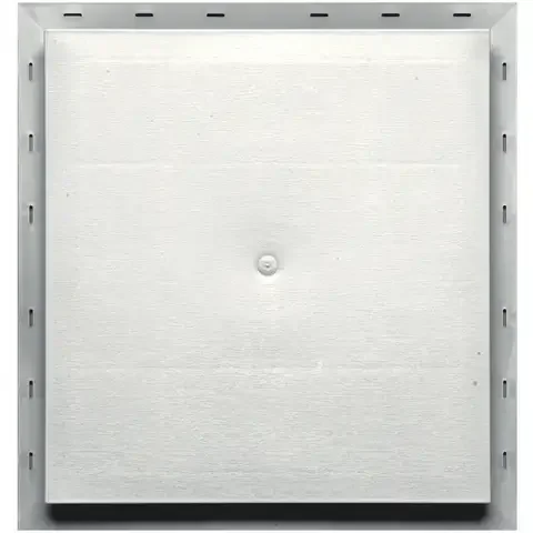 Builders Edge 16-1/2 in. H X 19 in. W X 1-1/4 in. L Prefinished White Vinyl Mounting Block