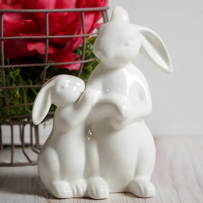 Bunny Duo Figurine