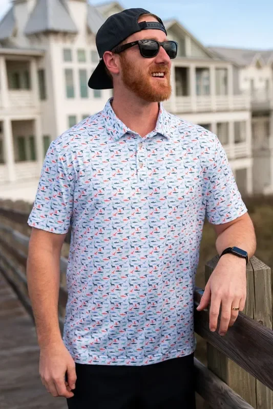 Burlebo – The Great Outdoors Men’s Performance Polo Shirt