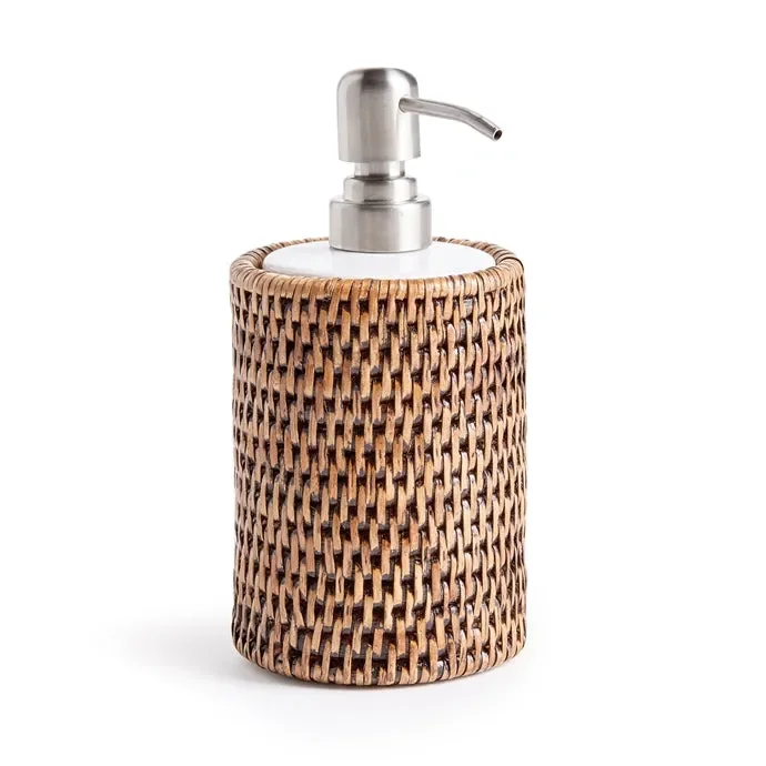 Burma Rattan Soap Dispenser – Brown