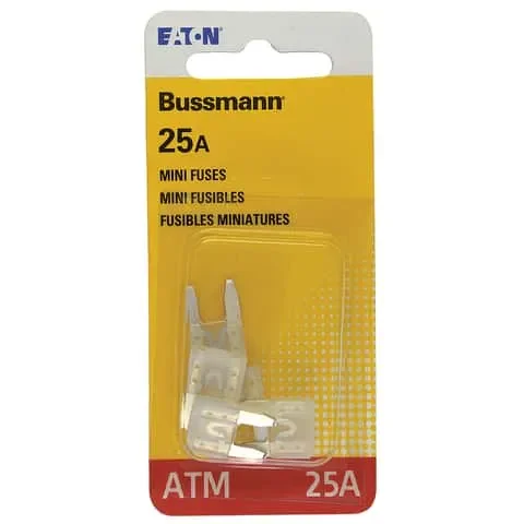 Bussmann 25 amps ATM Clear Blade Fuse 5 pk