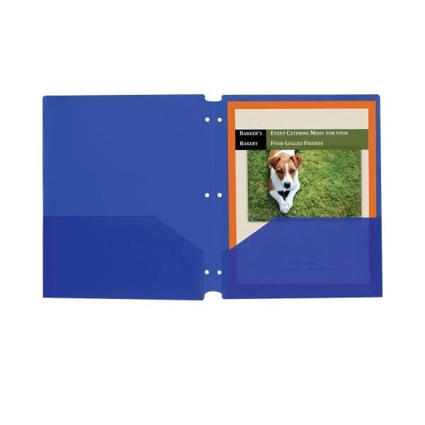 C-Line Two-Pocket Heavyweight Poly Portfolio Folder