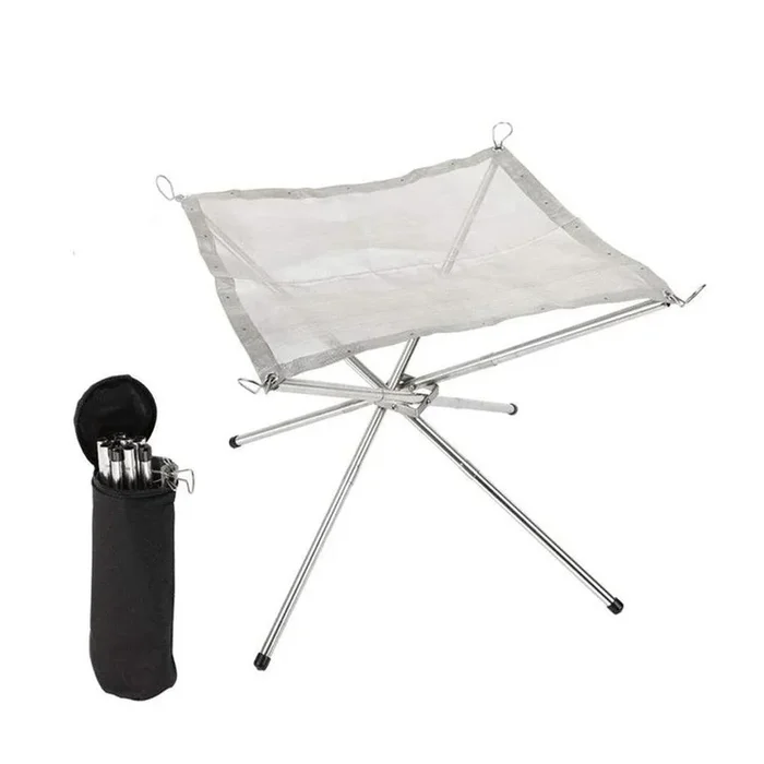 CABINA HOME (2020 Upgraded)Portable Fire Pit Outdoor, 16.5 Inch Camping Fire Pit Foldable, Mesh Fire Pits Portable Fireplace for Camping, Outdoor, Patio, Backyard and Garden