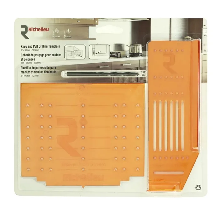 Cabinet Hardware Door and Drawer Drilling Template – Value Pack