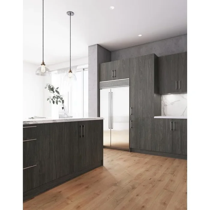 Cambridge 30-in W x 34.5-in H x 24-in D Carbon Marine Wood Engineered Wood Door Base Stock Cabinet