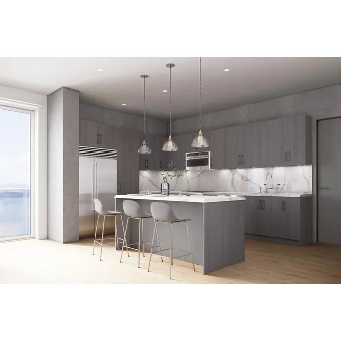 Cambridge 36-in W x 18-in H x 24-in D Grey Nordic Wood Engineered Wood Door Wall Stock Cabinet