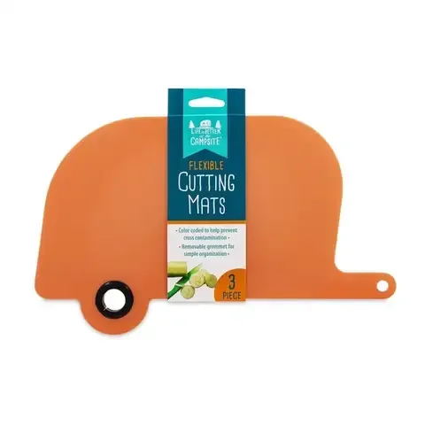 Camco Life is Better at the Campsite 13.75 in. L X 8.25 in. W X 0.15 in. Plastic Cutting Board