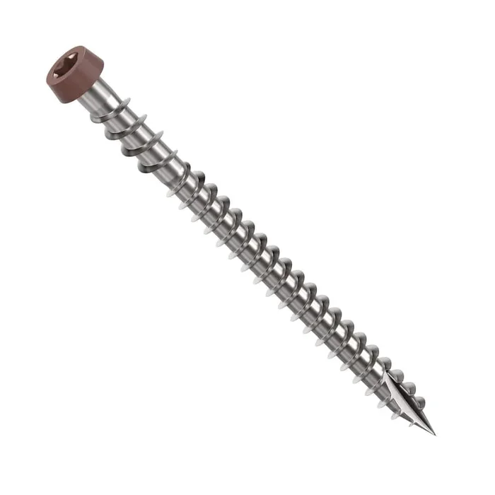 CAMO #10 2-1/2 in. 316 Brown Premium Star Drive Flat Undercut Screws Stainless Steel Composite (1750-Count)
