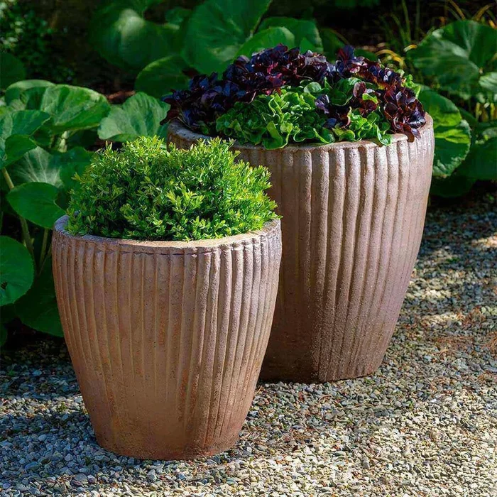 Campania Han Planter – Natural Rustic – Set of 2