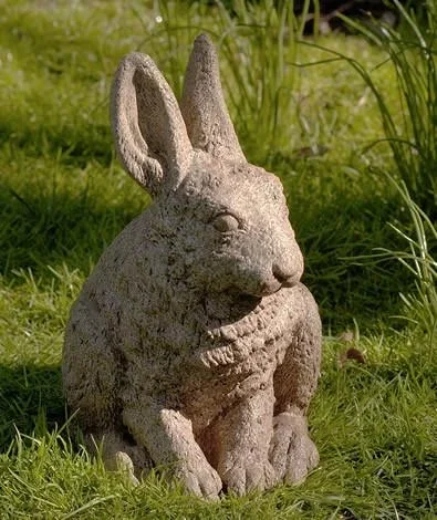 Campania International Cast Stone Hare Seated-ears up