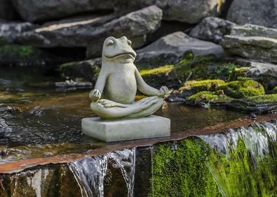 Campania International Cast Stone Mini Zen Frog