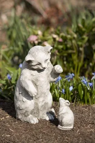 Campania International Cast Stone Playful Kitten