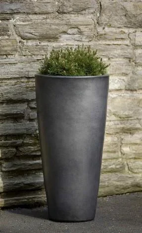 Campania International Glazed Terra cotta Aluan Tall Round Planter