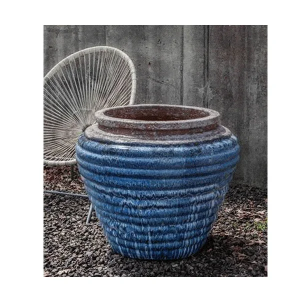 Campania International Glazed Terra cotta Boca Jar